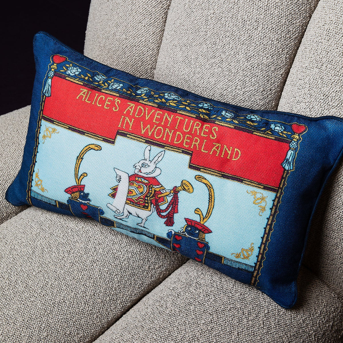 Alice in Wonderland - The White Rabbit (Printed Cushion)