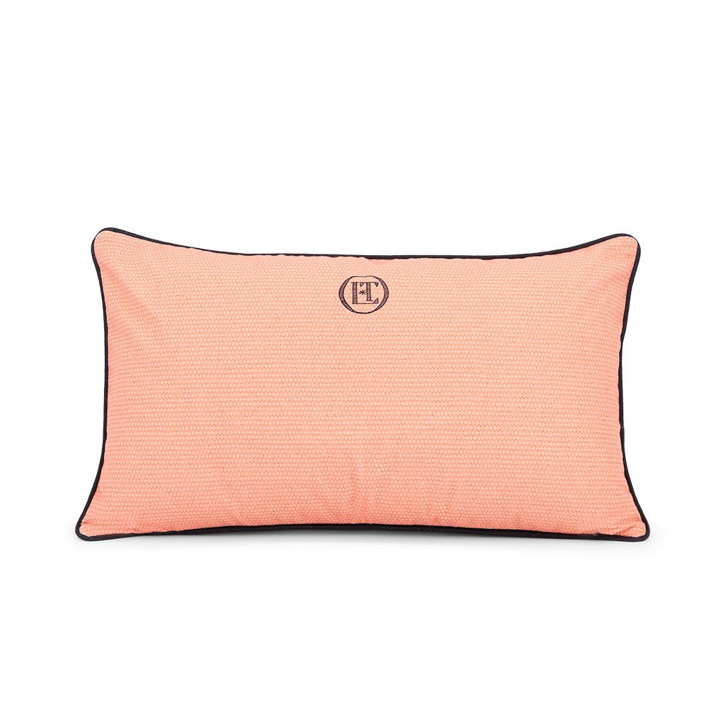 Bonjour Les Chiens (Coral - Printed Cushion)