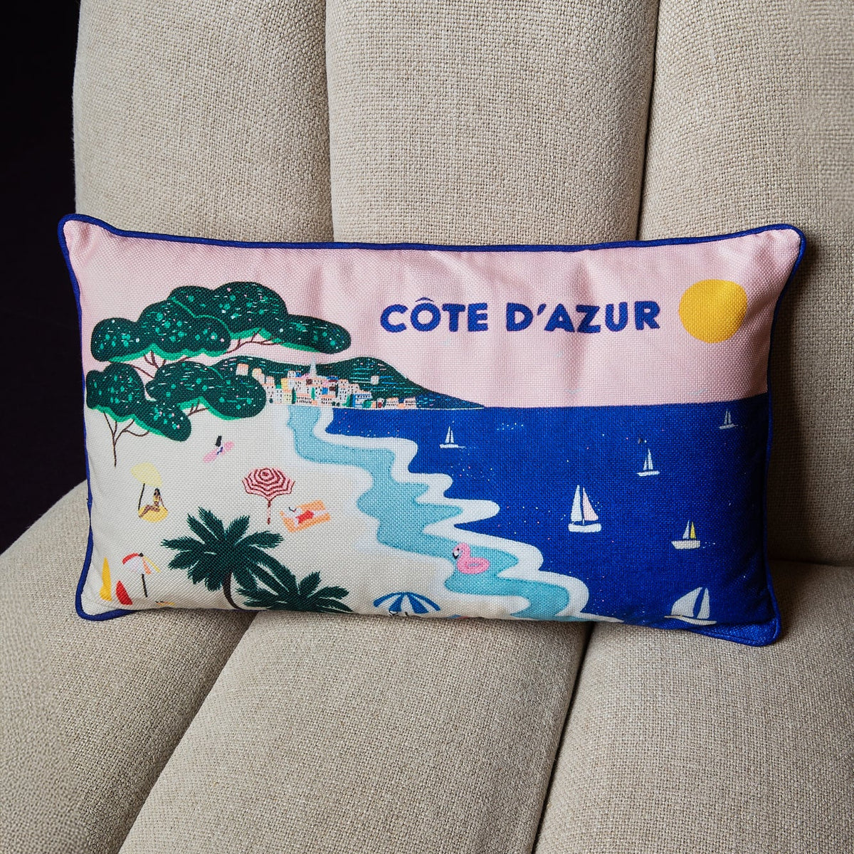 Côte d'Azur (Printed Cushion)