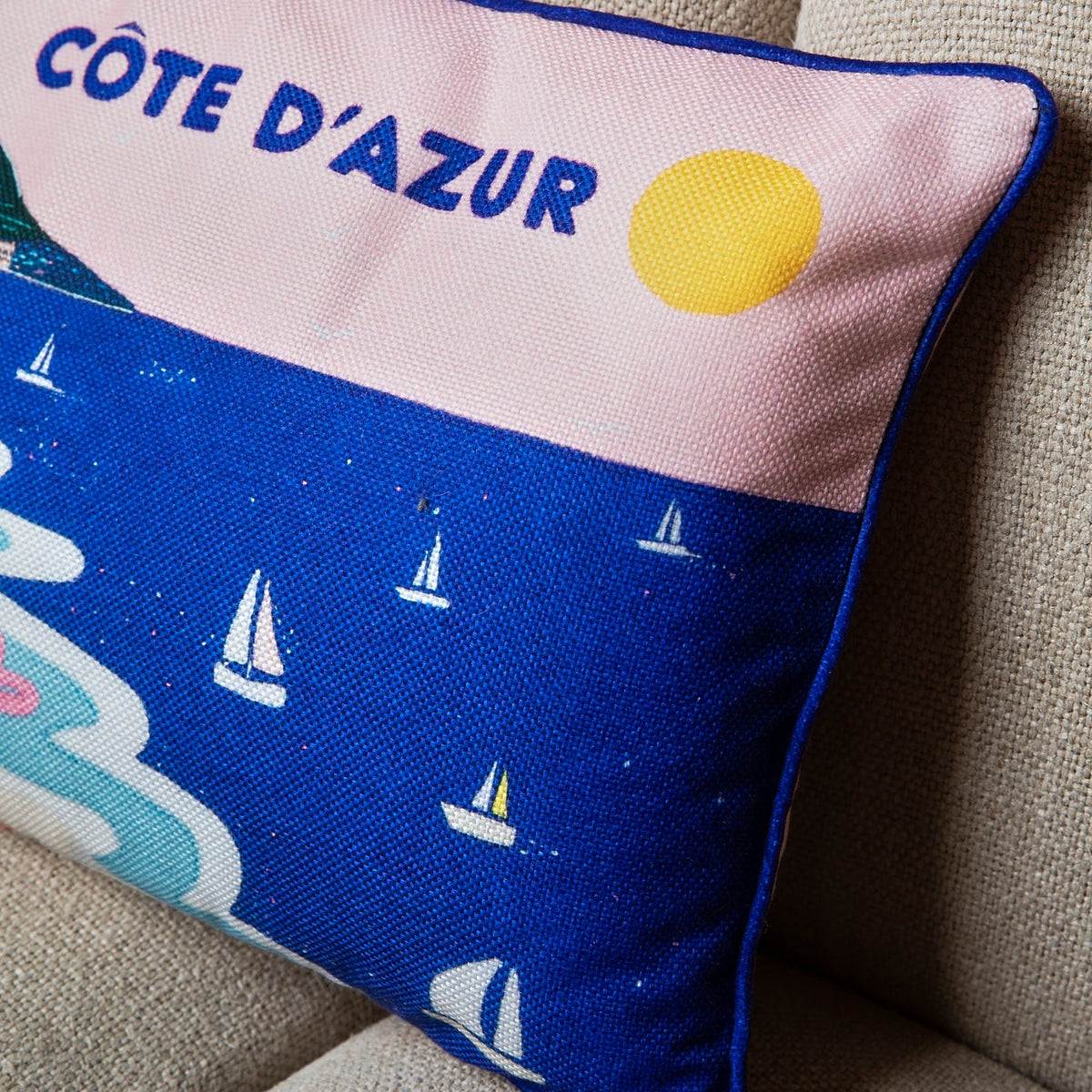 Côte d'Azur (Printed Cushion)