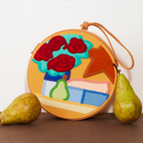 Caviar Oversize Still Life Roses and Pear by Tom Wesselmann