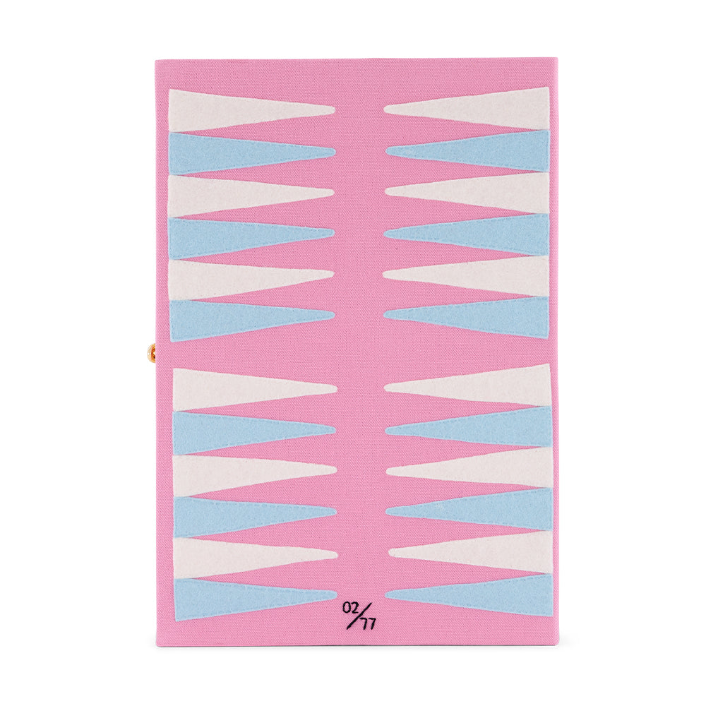 The Backgammon Book (Pink - Giant Game Board Clutch)