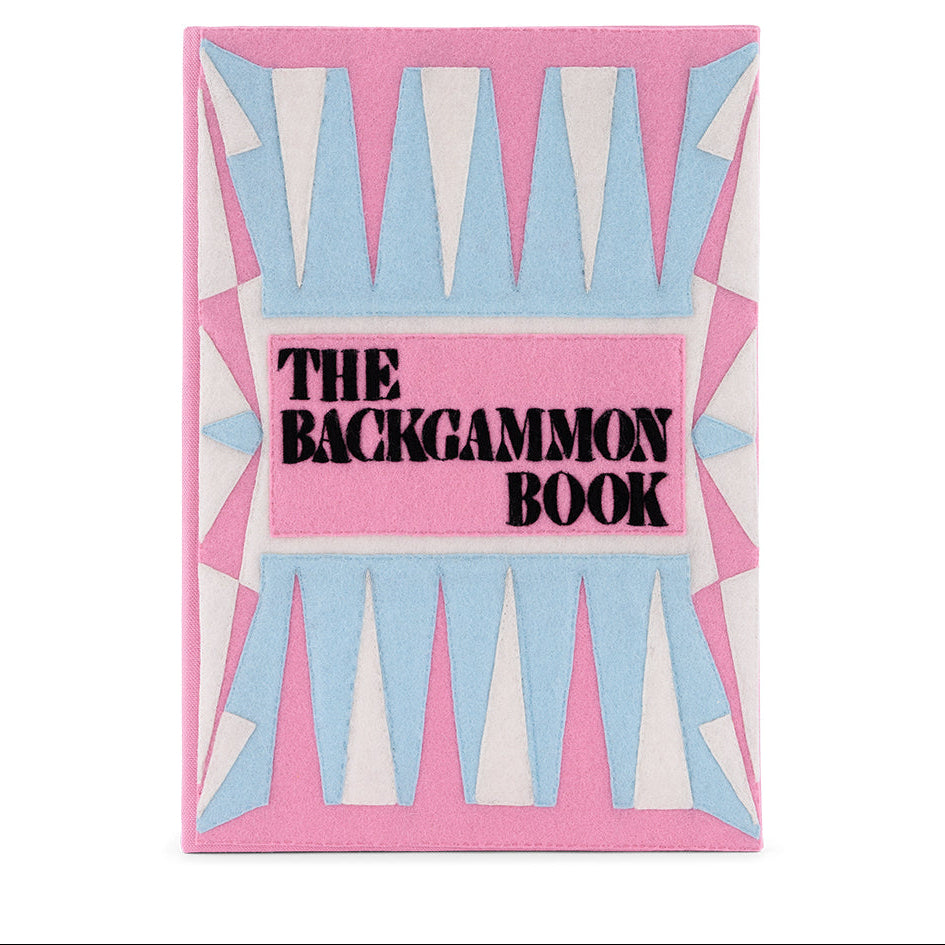 The Backgammon Book (Pink - Giant Game Board Clutch)