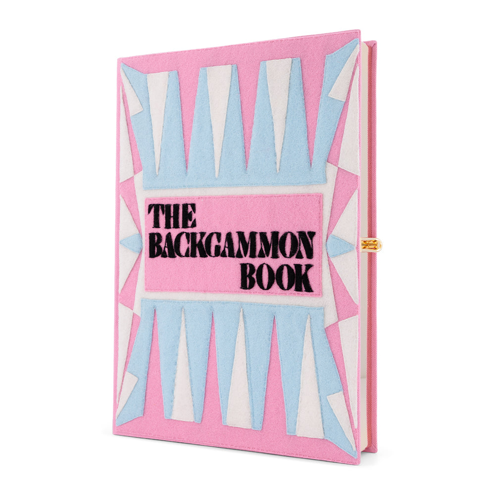 The Backgammon Book (Pink - Giant Game Board Clutch)
