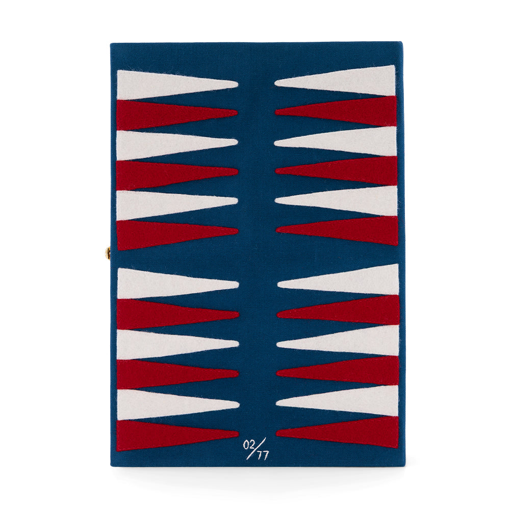 The Backgammon Book (Red - Giant Game Board Clutch)