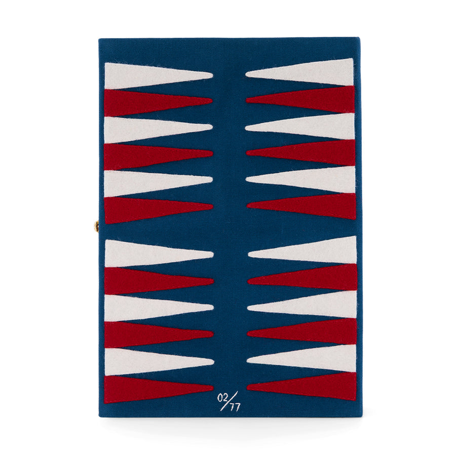 The Backgammon Book (Red - Giant Game Board Clutch)
