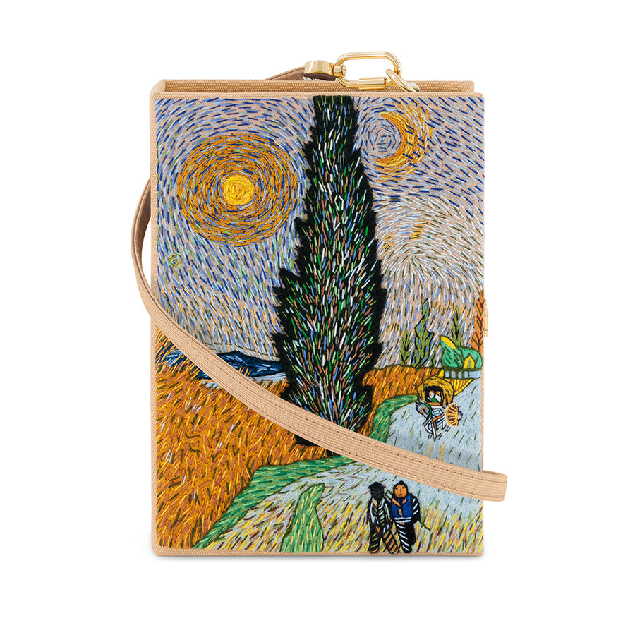 Road with Cypress and Star (Caramel - Strapped)