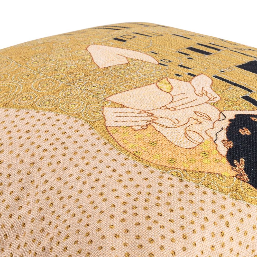 The Kiss (Gold - Printed Cushion)