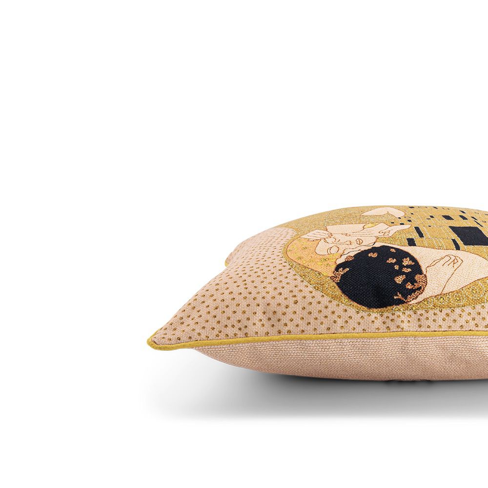 The Kiss (Gold - Printed Cushion)