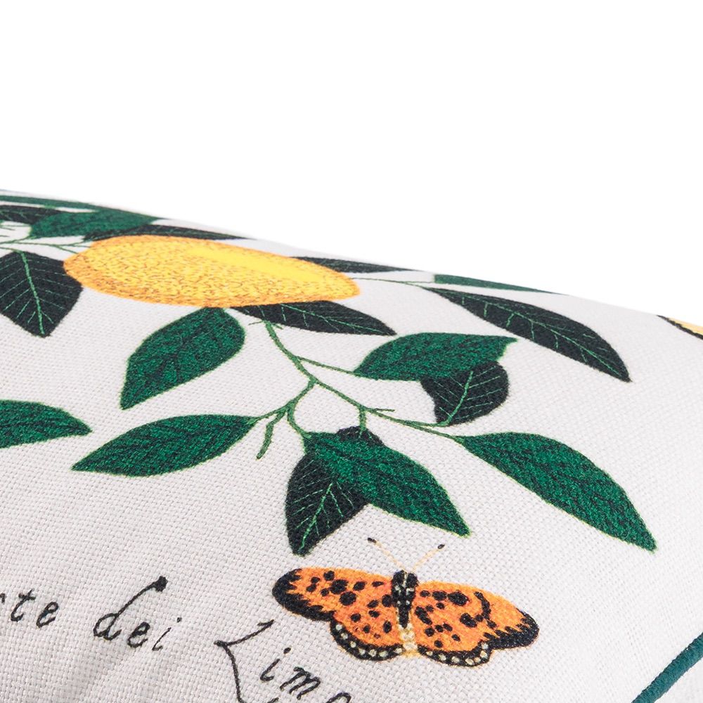 Lemons And Butterflies (Printed Cushion)