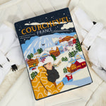Packaged product with 'Courchevel France' design on a white surface