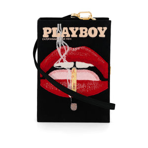 Playboy Lips Black Strapped