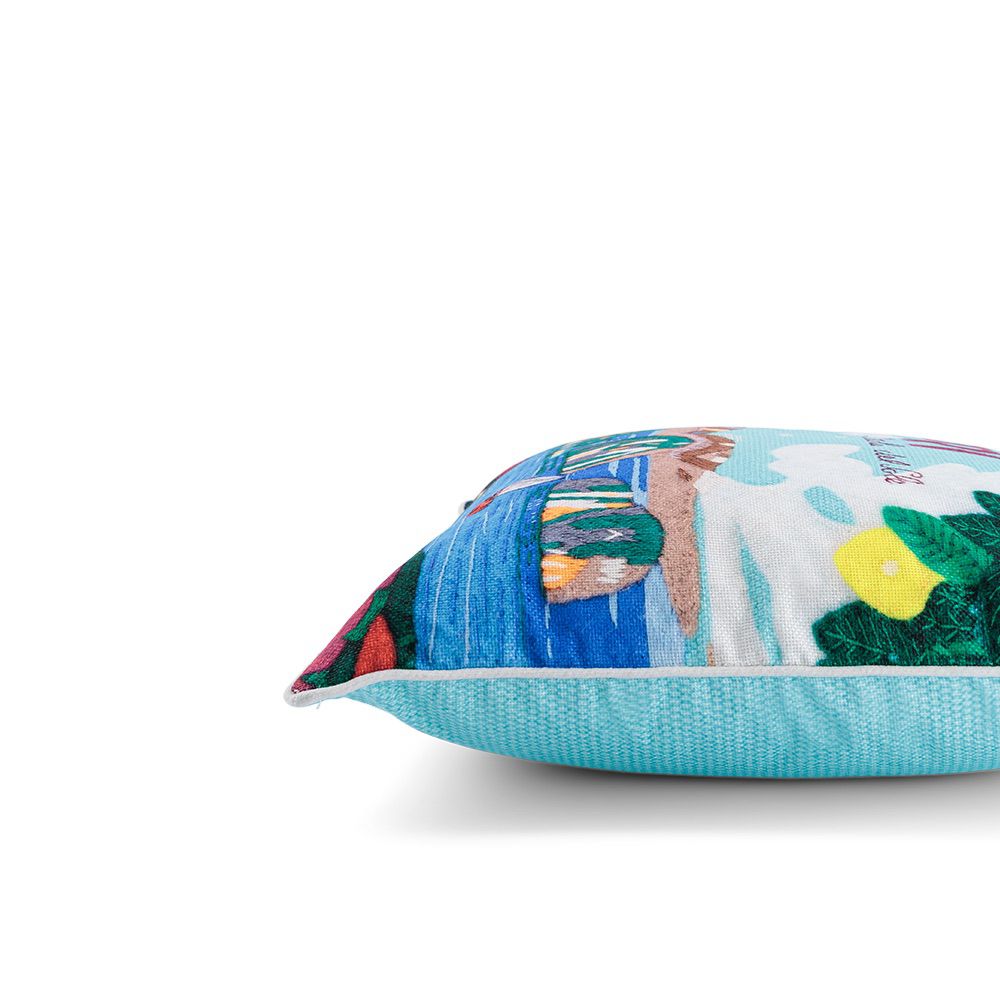 Capri, Island of the Sun (Printed Cushion)