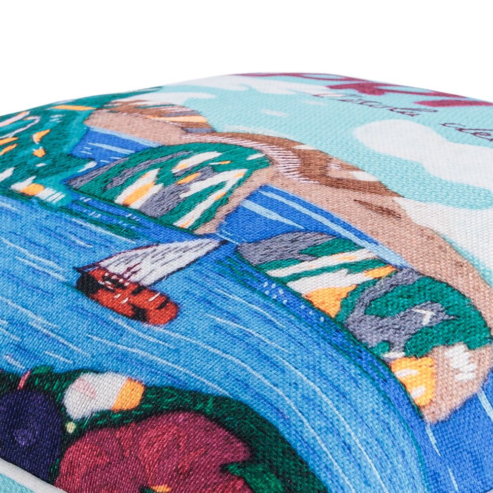 Capri, Island of the Sun (Printed Cushion)