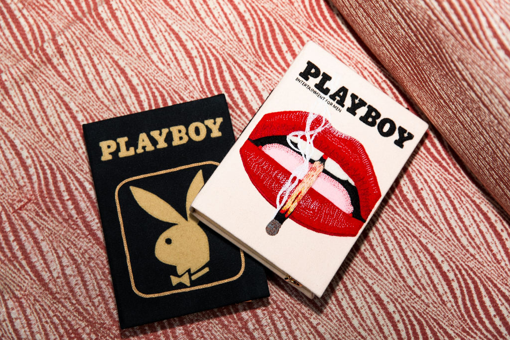 Playboy Black Strapped – Designer Clutch Bags