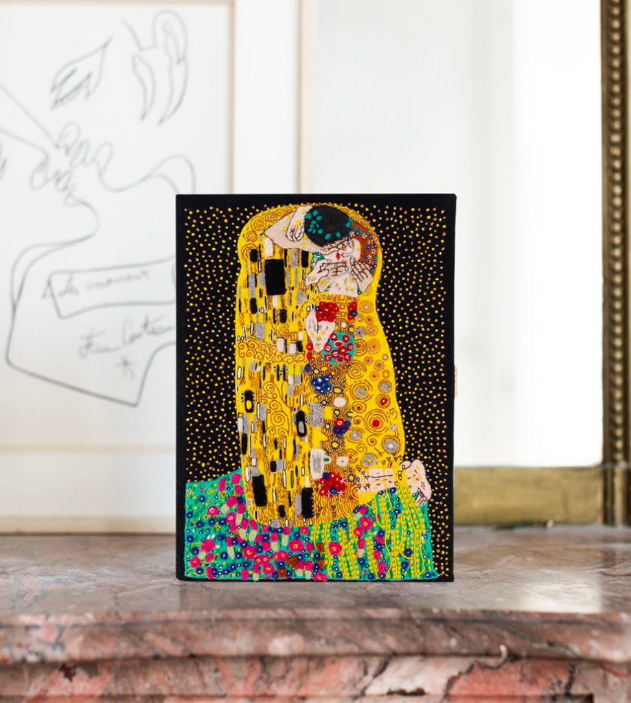 The Kiss Klimt Black – Designer Clutch Bags