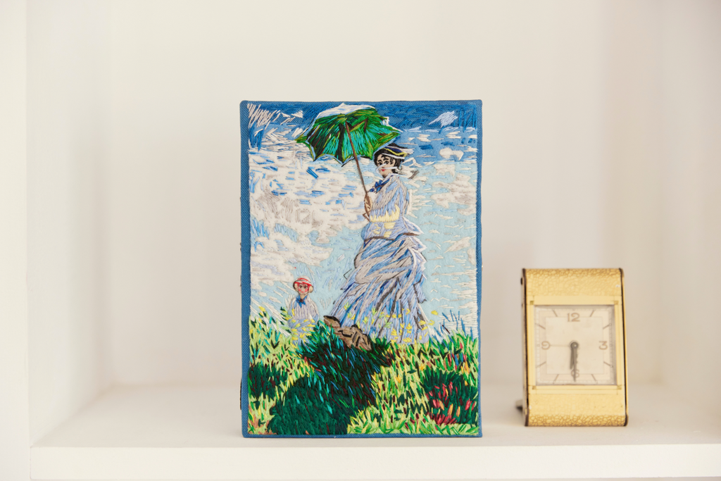 Femme à l'ombrelle Monet Strapped handbag