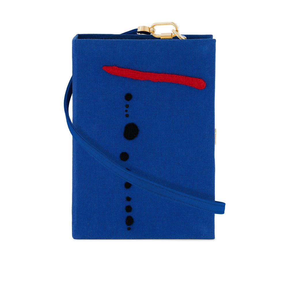 Blue II Joan Miró Strapped – Designer Clutch Bags