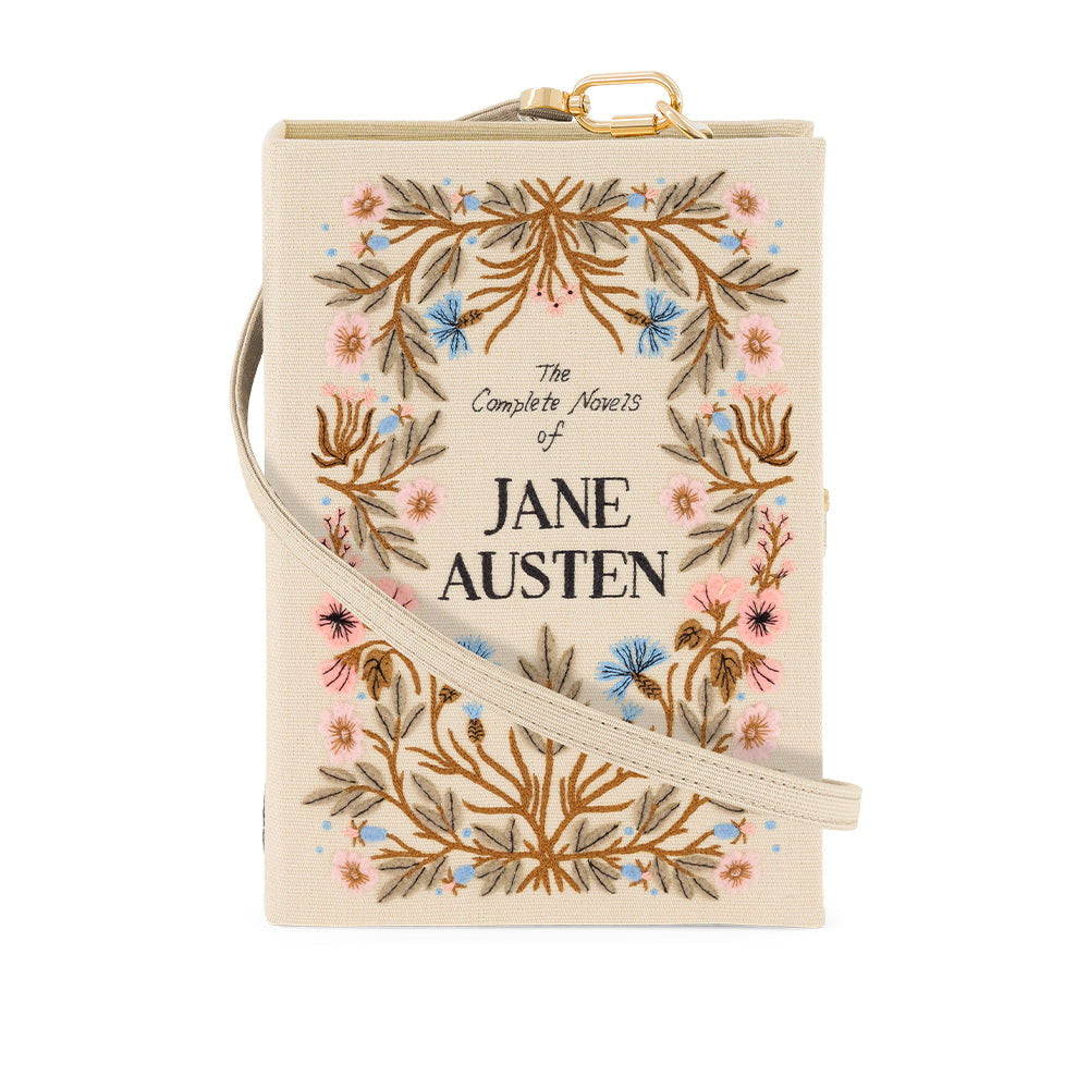 Novels Of Jane Austen Meghan Rader Strapped Handbag