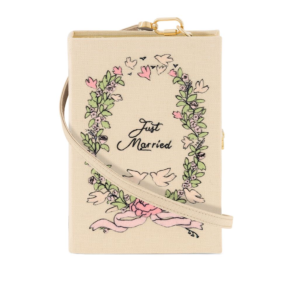 just married strapped handbag 