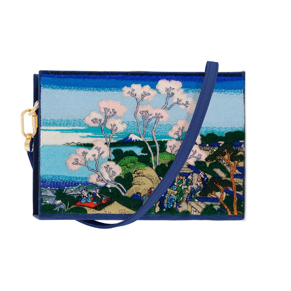 Cherry Blossom Hokusai Strapped handbag 
