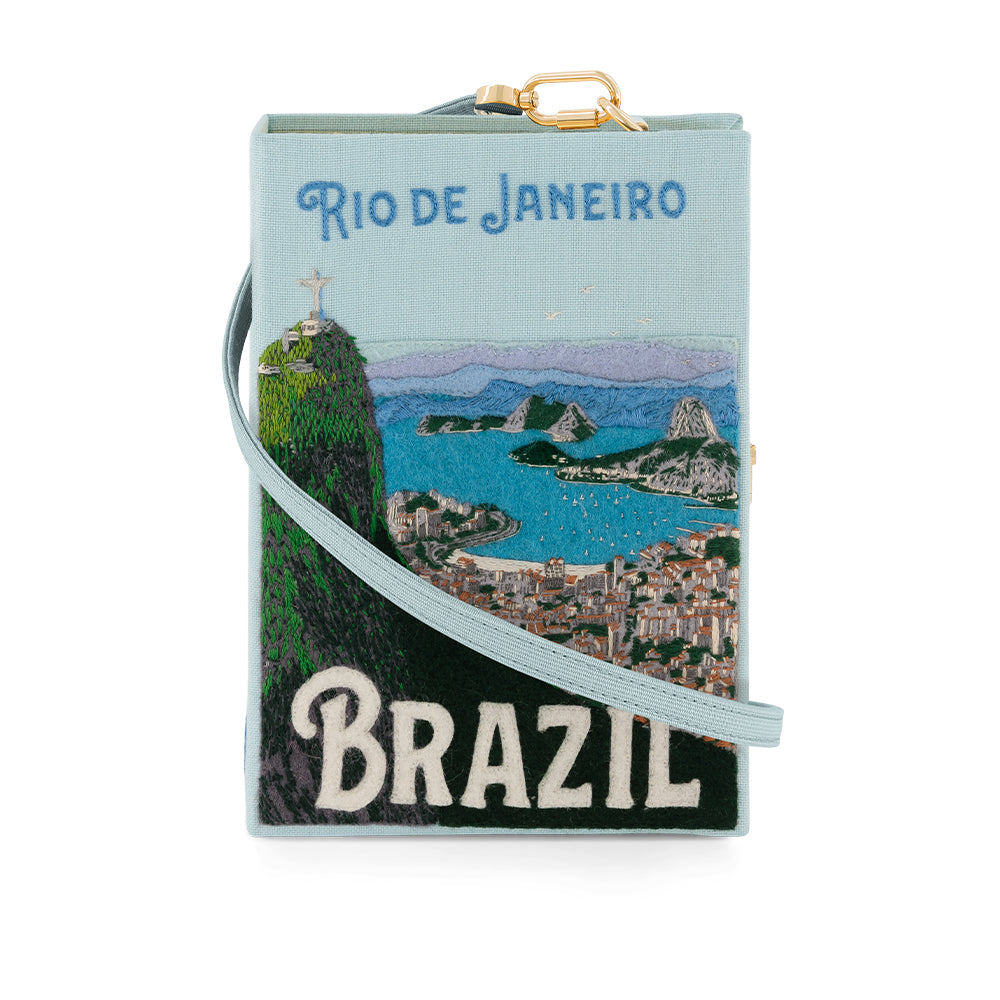 Rio de Janeiro clutch bag strapped
