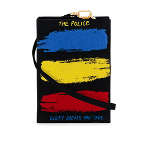 The police clutch bag strapped